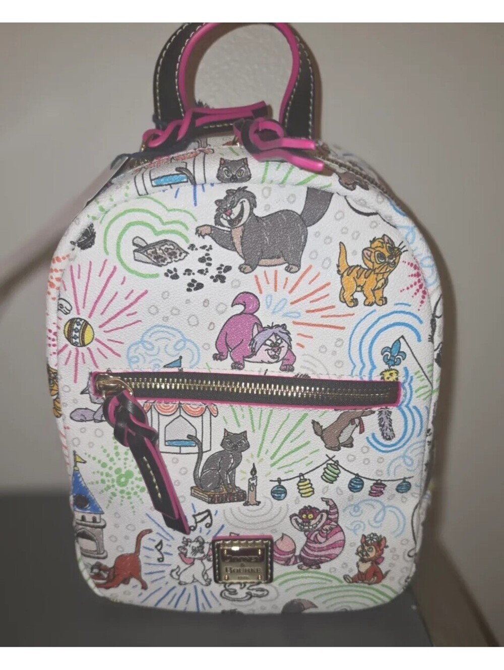 DISNEY PARKS DOONEY & BOURKE CATS SKETCH MINI BACKPACK PAW PALS NWT